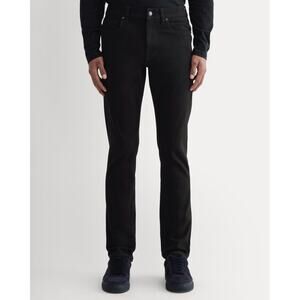 NWOT Everlane Men's The Slim 4-Way Stretch Organic Jean Uniform Black 30x30